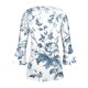 thumbnail image 4 of Fiudx Ofertas de La Semana Camiseta Estampada a La Moda para Mujer, Blusa con Mangas 3/4, Camisetas Informales con Cuello En V, 4 of 5