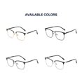 thumbnail image 3 of Blue Light Blocking Glasses Metal Square Anti UV Ray Computer Glasses for Unisex Daily Use, 3 of 4