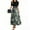 Navy, variant on JGNGSHN Sundresses for Women Short Sleeve Maxi Dress Casual Floral T-Shirt Beach Dress Waist Tie Front Belted Patchwork Wrap Dress
