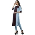 thumbnail image 3 of Moomaya Women's Ethnic Clothing Long Straight Punjabi Kurta For Women Indian Casual Dress, 3 of 6
