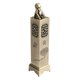 thumbnail image 2 of Quemador de incienso Torre Pequeño Monje Talla de metal decorativa Porta incienso para regalar Loto de bronce, 2 of 9