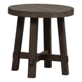 thumbnail image 1 of Table d'Appoint Ronde Moderne Style Ferme Gris Foncé à Pieds Évasés, 1 of 6