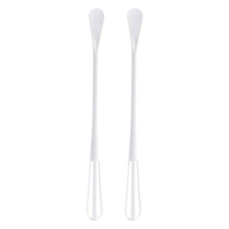 

YaoLEO 2 In 1 Multifunctional Egg Beater With Seasoning Spoon Upgrade Double Head Plastic Whisks For Cooking Non Scratch Wisking Tool 2 In 1 Multifunctional Spoon And Whisk 2pc