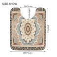 thumbnail image 3 of Toilet Rug Set Non-Slip Bathroom Rugs Soft Plush Machine Washable Contour Bath Mat Fashion Mandala 24x20/24x16, 3 of 9