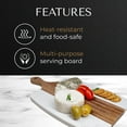 thumbnail image 6 of JS Gourmet Marble and Acacia Wood Cutting Board, Paddle Board Perfect for Cutting and serving, 6 of 6