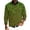 Army Green, variant on Men's St. Patrick's Day Shamrock V-Neck Long Sleeve Pullover Sweater Top