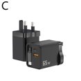 thumbnail image 3 of GaN 65W Fast Charging Type C Wall Charger Cable ﻿PD Charger, 3 of 4