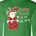 thumbnail image 4 of Inktastic Santa Claus is on His Way Christmas Long Sleeve T-Shirt, 4 of 5