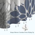 thumbnail image 6 of Blue Floral and Petal Pattern Shower Curtain 72"x84" ,Bathroom Decorative Shower Curtains Set with 12 Hooks,Modern Waterproof Washable Shower Curtain, 6 of 6