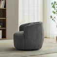 thumbnail image 5 of 35“ ”Upholstered Corduroy 360 Degree Swivel Barrel Soft Accent Chair with Pillow for Living Rooms, Bedrooms, and Offices, 5 of 11