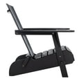 thumbnail image 5 of SAFAVIEH Breetel Outdoor Chairs w/ Wine Glass Holder, Black, Set of 2, 5 of 11
