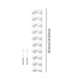 thumbnail image 5 of simhoa Baseball Caps Organizer Cap Display Holder Wall Mounted Compact Modern Stand Hat White, 5 of 5