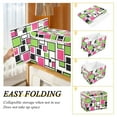 thumbnail image 2 of Yayeee Collapsible Cube Storage Bin with Lid Fabric Closet Decorative Basket with Handles, Abstract Geometric, 2 of 7