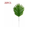 thumbnail image 1 of Planta artificial Planta de simulación de flores falsas Sanweikui planta verde única decoración de paisajismo de pared de boda hojas verdes (tira de 44 cm Sanweikui (verde claro)*20) Sailing  Electrónica, 1 of 5