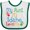 White and Green, variant on Inktastic My Aunt in Idaho Loves Me Boys or Girls Baby Bib