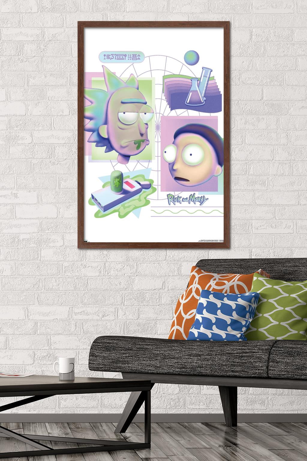 Rick and Morty - Chemistry Wall Poster, 22.375" x 34" Framed