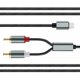 thumbnail image 2 of Apple to 2RCA Lotus Audio Cable - Cell Phone to iPhone Speaker Audio Amplifier Link., 2 of 5