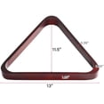 thumbnail image 4 of Solid Wood Pool Ball Rack Billiard Ball Triangle Rack, Pool Table Ball Holder Positioning Rack,2-1/4" Pool Ball Rack, 4 of 6
