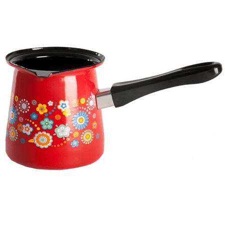 Metalac Enamel Coffee Pot, No.12, X-Large - Flowers