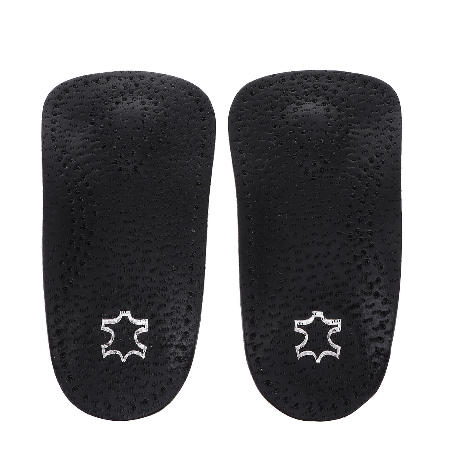 1 Pair Leather Foot Arch Pads Woman Man Invisible Antiskid Foot Arch Supports