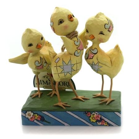 Jim Shore Spring - Jim Shore HOORAY FOR SPRING Polyresin Trio Of Chicks Easter 6001077