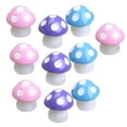 thumbnail image 2 of Ludlz 10Pcs Cute Tiny Mushrooms Mini Miniature Figurines Fairy Garden Mushrooms Ornaments Mushroom Model Garden Miniature Statue Landscape, 2 of 8