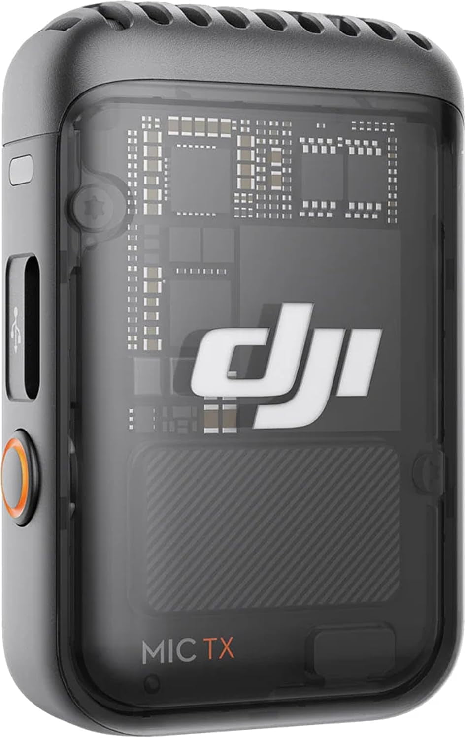 DJI Mic 2 Transmitter (Shadow Black), Wireless Microphone, 14-Hour Internal Recording, 6-Hour Battery, Magnetic Attachment, Bluetooth Microphone, 64GB Memory, Editing Software (YouTube, Vlogs)