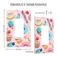 thumbnail image 3 of Disketp Cupcakes and Donuts Decorative Light Switch or Outlet Wall Plate with Safety Cover-Style U, 3 of 6