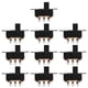 thumbnail image 2 of 10Pcs High Knob 6 Pin 3 Position DPDT Panel Slide Switch 0.5A 50V DC, 2 of 5
