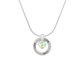 thumbnail image 2 of Delight Jewelry Clear AB Crystal Heart Live Ring Charm Necklace, 18", 2 of 4