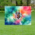 thumbnail image 2 of Funny Watercolor Adorable Doberman Pinscher Peeking Through Torn Paper Effect Yard Sign Doberman Dog Lover Gifts Outdoor Home Lawn Garden Porch Decor - 00026, 2 of 5