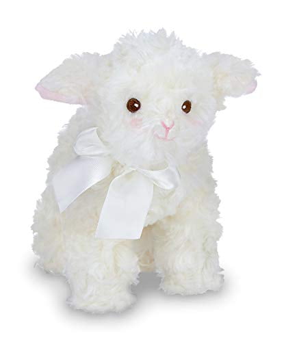 white lamb stuffed animal
