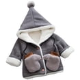 thumbnail image 3 of DPTALR Cardigan à Capuche Rembourré pour Bébés Garçons Filles avec Gants, 3 of 8