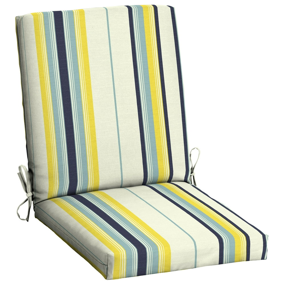 Mainstays Yellow Bell Gardens Stripe 43 x 20in. Outdoor Dining Chair