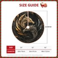 thumbnail image 3 of KLL Vintage Metal Dragon Christmas Tree Skirt 36" ,Party Decorations Farmhouse for Christmas Decorations Holiday Party, 3 of 6