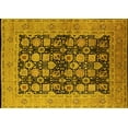 thumbnail image 1 of Ahgly Company Machine Washable Indoor Rectangle Oriental Yellow Industrial Area Rugs, 5' x 8', 1 of 4