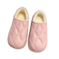 thumbnail image 6 of ATENAR Womens Slippers Fleece Wide Shoes Men Fuzzy House Slipper Black 7.5-8.5, 6 of 9