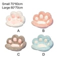thumbnail image 4 of Wosthever Cojín con forma de pata de gato, cojín para asiento, respaldo de felpa relleno, almohadilla para silla, sofá perezoso, dormitorio, Decoración del hogar Gris S S/70*60 cm, 4 of 5