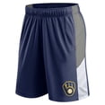 thumbnail image 2 of Men's Profile Navy/Gray Milwaukee Brewers Team Shorts, 2 of 3