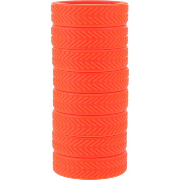 8 Pcs Suitcase Wheel Cover for Hardwood Floors Wagon Scooter Orange