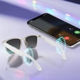 thumbnail image 3 of Smart Glasses With Wireless Earbuds, Anti Blue Light, Bluetooth, Lightweight, For Men And Women,White, 3 of 6