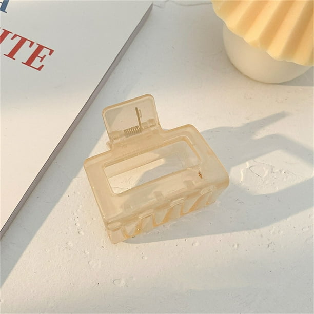 Hair Clip Rectangular Claw Clip Medium Hair Claw Clips Hair Styling Accessories Rectangle Claw Clips For Women GirlsDark Brown