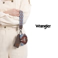 thumbnail image 3 of Wrangler Aztec Keychain Wristlet Wallets for Women Western Dual Pouch Wristlet Credit Card Holder Wallet with Zipper Pocket, Angel-Coffee, 3 of 7