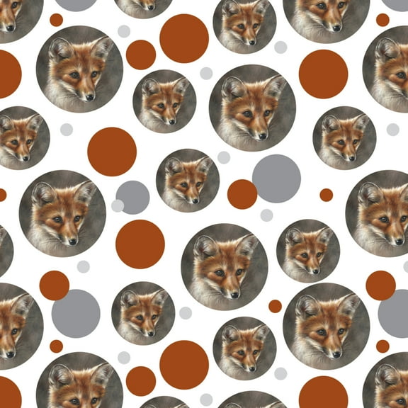Red Fox Kit Portrait Premium Gift Wrap Wrapping Paper Roll