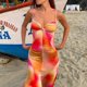 thumbnail image 5 of Vestido largo casual estampado Estilo elegante Vestido ajustado para mujer Traje de vacaciones sexy FLhrweasw Nuevo, 5 of 9
