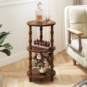 YUBO Co.ltd Maliowa 3-Tier Side Table, Small Round End Table for Living Room Bedroom, Accent Table… — $35.99 (43% off)