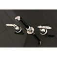 thumbnail image 2 of Kingston Brass KS7126GL 8" Center Wall Mount Bathroom Faucet, Polished Nickel, 2 of 5