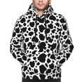 thumbnail image 4 of Hoodies for Men - Cute Cow Print Black White Long Sleeve Comfrt Men'S Fashion Hoodies & Sweatshirts, Sweatshirts for Men Hoodies Pullover Clothing Clothes with Pouch, 4 of 7