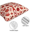 thumbnail image 4 of Throw Pillow Covers, Cute Tomato Ketchup Soft Square Pillow Cases with Invisible Zipper for Couch Bed Sofa, Farmhouse Fall Home Decor 16"x16", 4 of 7