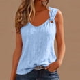 thumbnail image 4 of Pxiakgy Women's Cotton Linen Tank Tops Racerback Tops Lightweight Gauze Shirts Mexican Shirts V Neck Tops Athletic Shirts Cute Spring Summer Tops for Women 2026 Soft Comfy Blouse Vacation Outfits S, 4 of 6